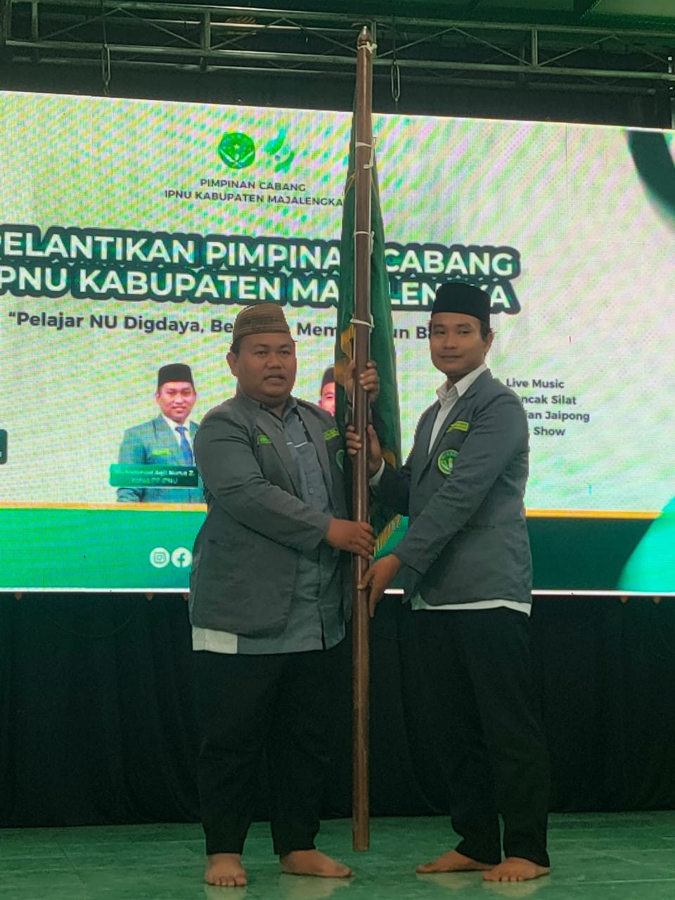 SERTIJAB tongkat Estafet kepemimpin PC IPNU Majalengka, Jejen ke deri